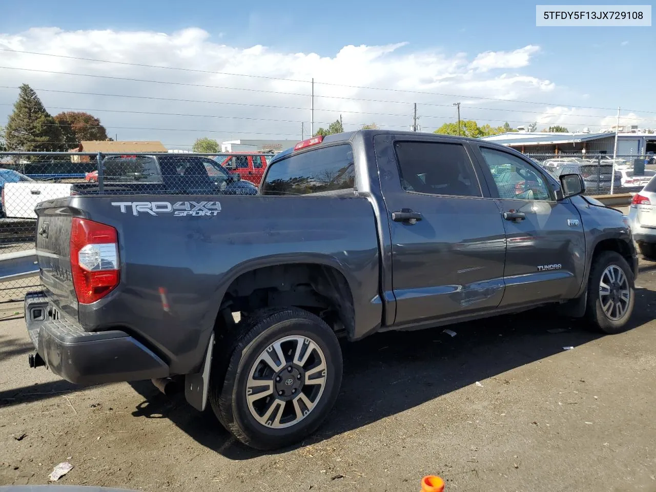 2018 Toyota Tundra Crewmax Sr5 VIN: 5TFDY5F13JX729108 Lot: 75763314