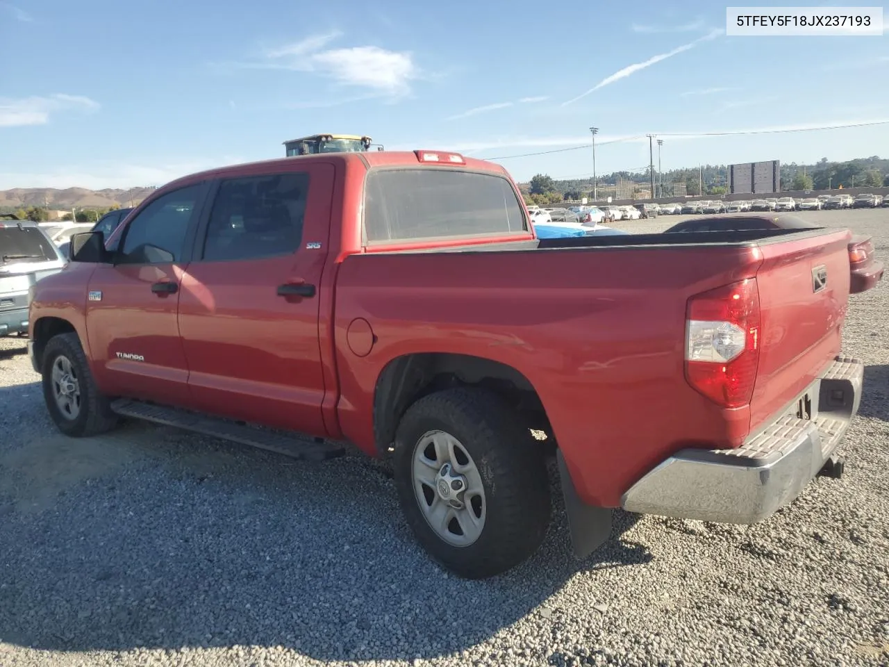 2018 Toyota Tundra Crewmax Sr5 VIN: 5TFEY5F18JX237193 Lot: 75767044