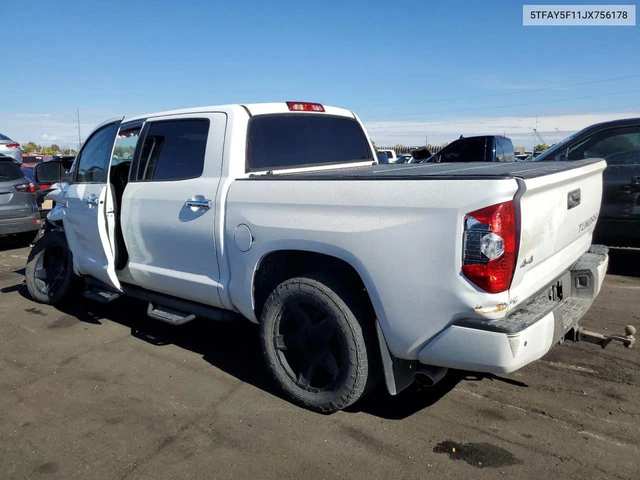 2018 Toyota Tundra Crewmax 1794 VIN: 5TFAY5F11JX756178 Lot: 75824874