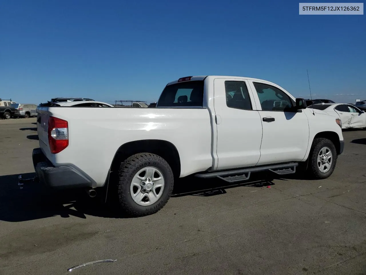 2018 Toyota Tundra Double Cab Sr VIN: 5TFRM5F12JX126362 Lot: 75850124