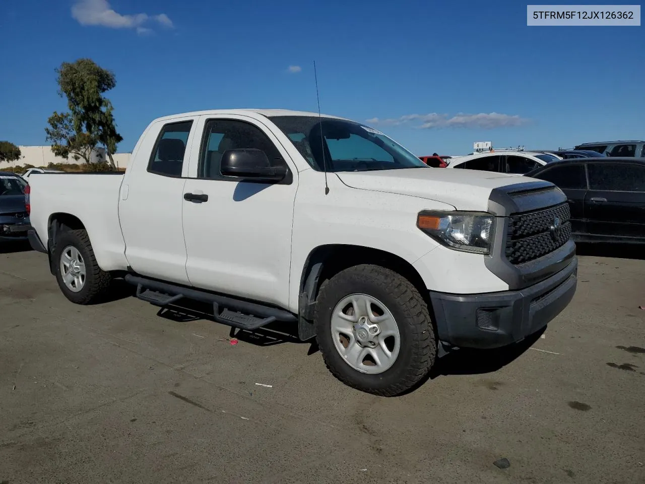 2018 Toyota Tundra Double Cab Sr VIN: 5TFRM5F12JX126362 Lot: 75850124