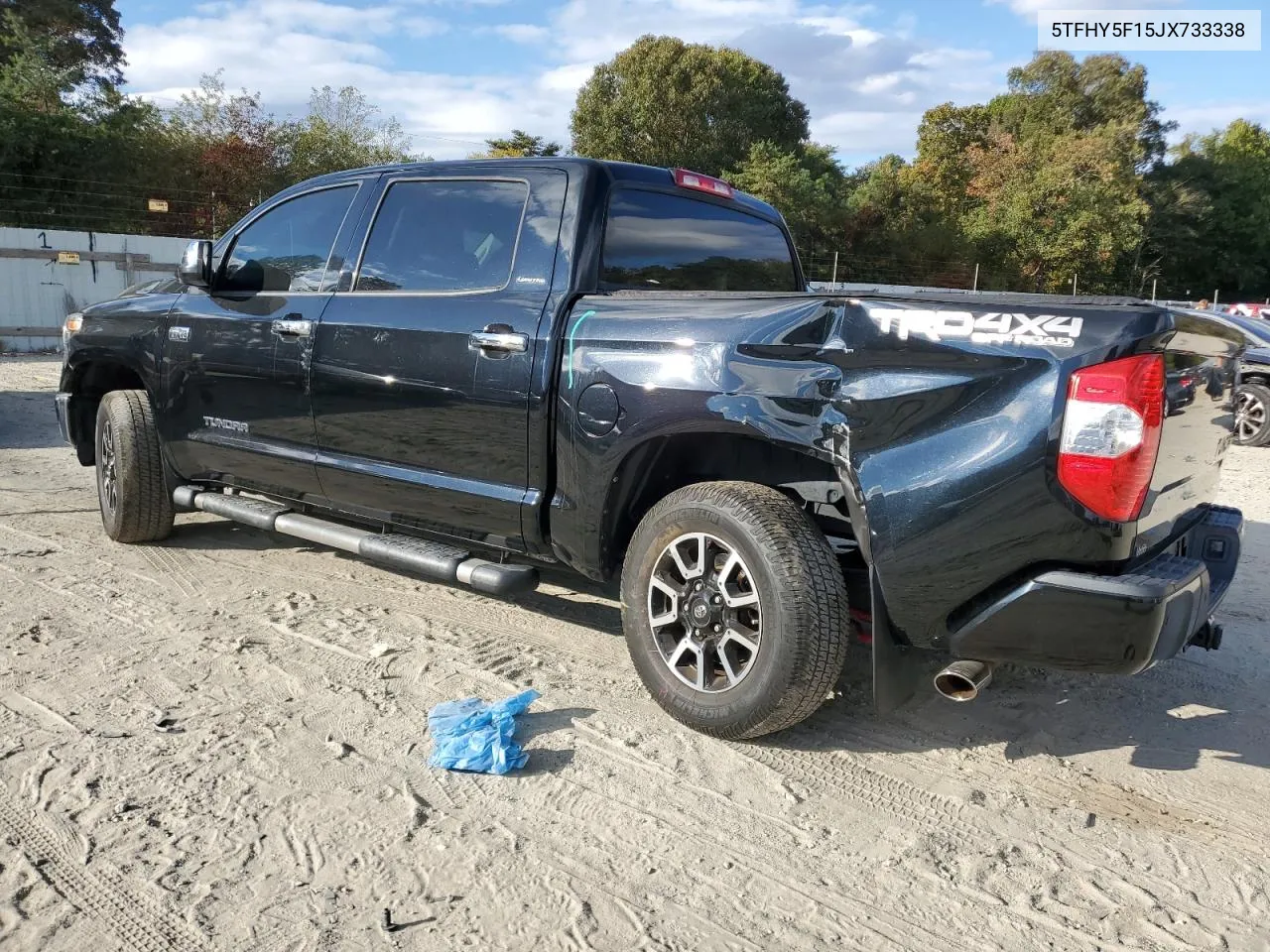 5TFHY5F15JX733338 2018 Toyota Tundra Crewmax Limited