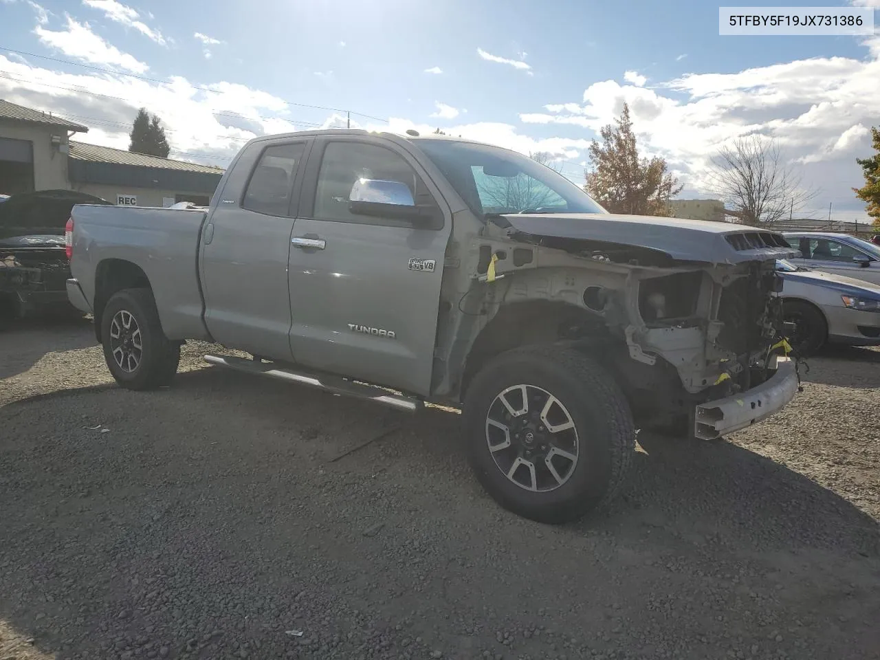 2018 Toyota Tundra Double Cab Limited VIN: 5TFBY5F19JX731386 Lot: 75946634