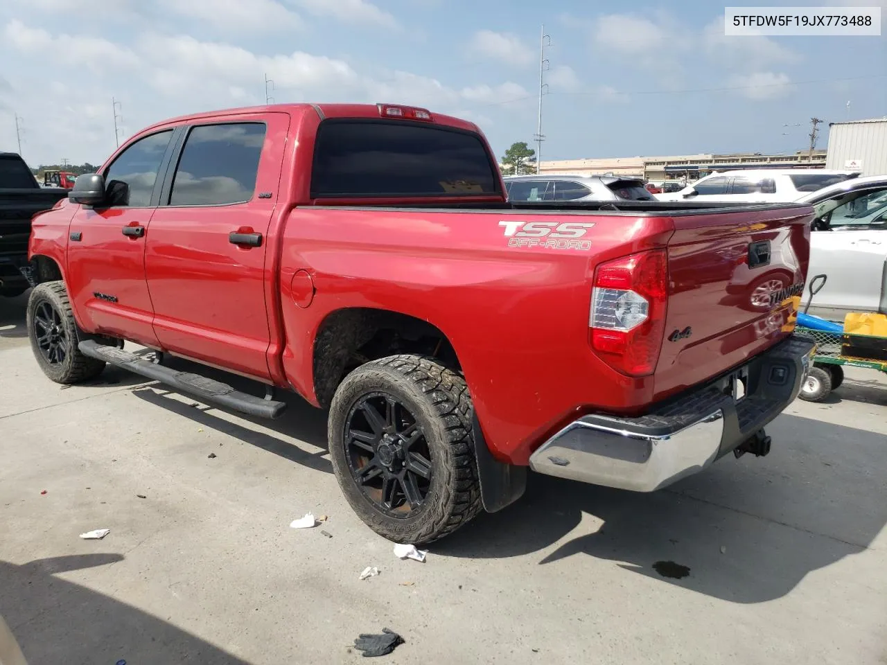 2018 Toyota Tundra Crewmax Sr5 VIN: 5TFDW5F19JX773488 Lot: 76083504