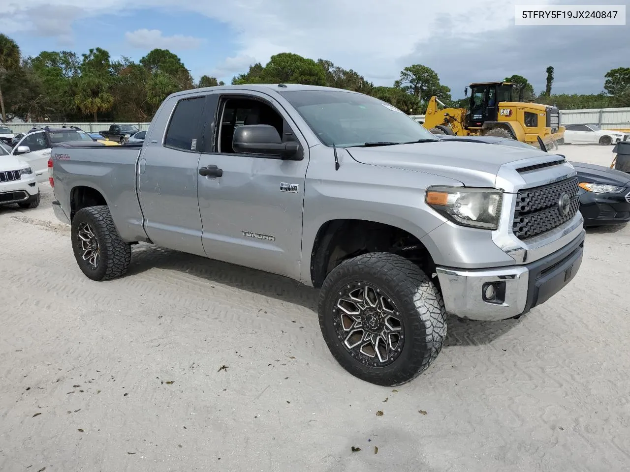 2018 Toyota Tundra Double Cab Sr VIN: 5TFRY5F19JX240847 Lot: 76445654