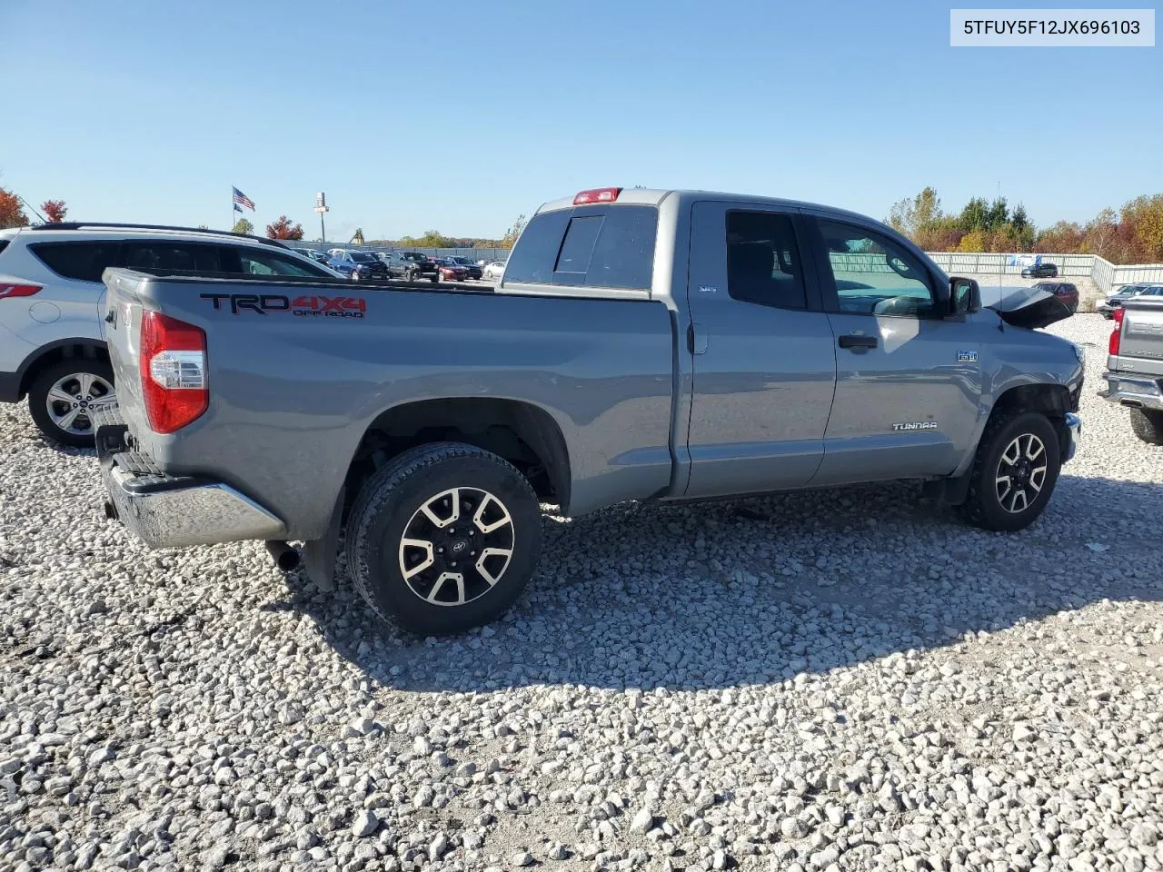 2018 Toyota Tundra Double Cab Sr VIN: 5TFUY5F12JX696103 Lot: 76717714