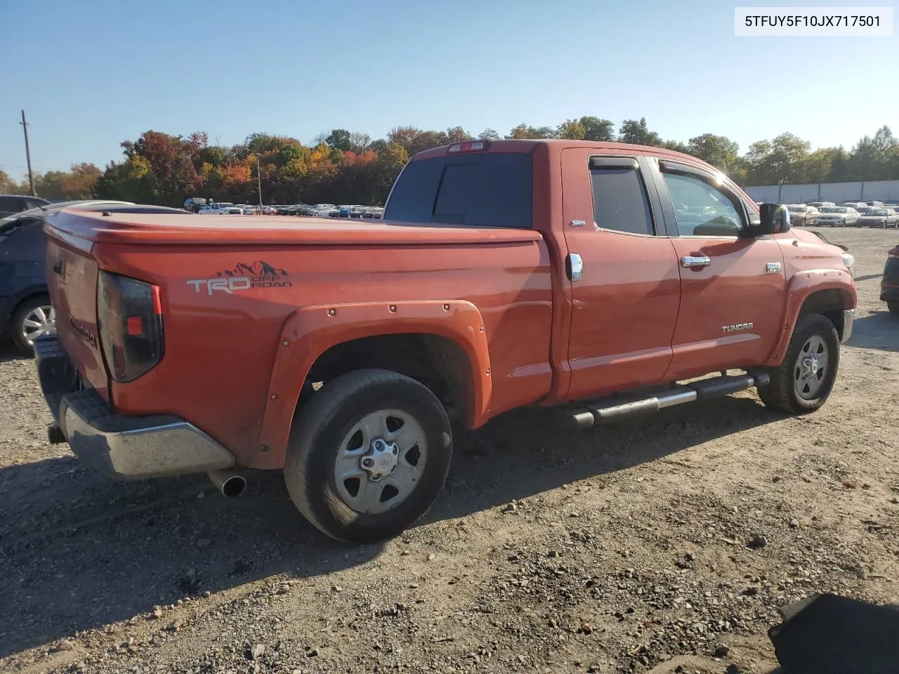 2018 Toyota Tundra Double Cab Sr VIN: 5TFUY5F10JX717501 Lot: 77074384