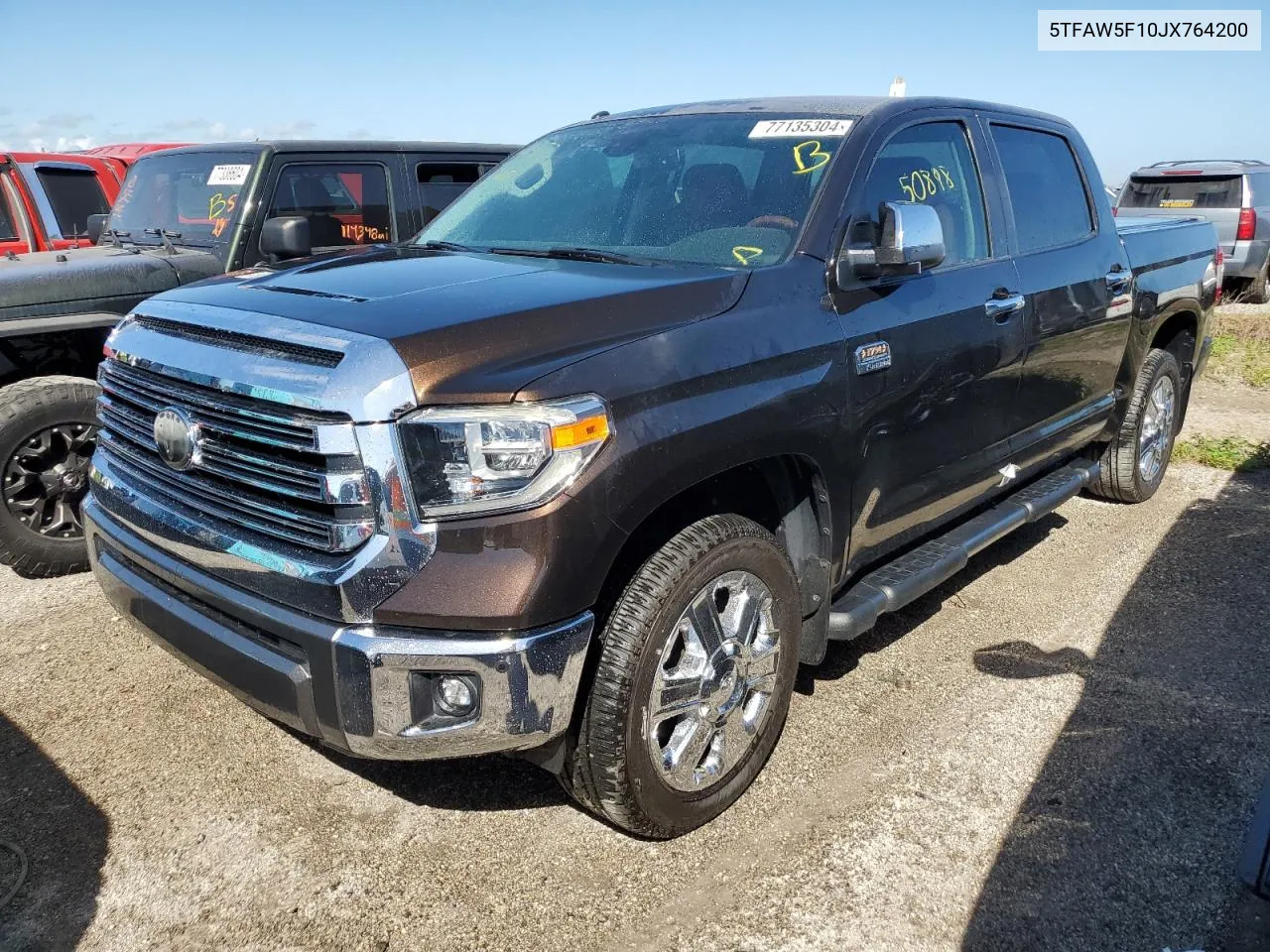 2018 Toyota Tundra Crewmax 1794 VIN: 5TFAW5F10JX764200 Lot: 77135304