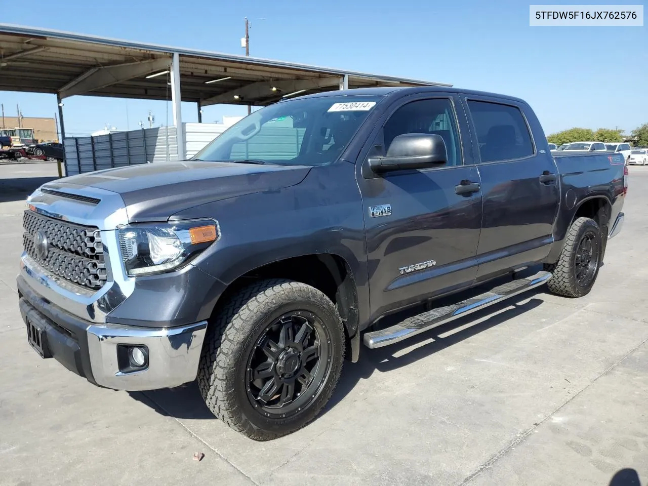 2018 Toyota Tundra Crewmax Sr5 VIN: 5TFDW5F16JX762576 Lot: 77530414