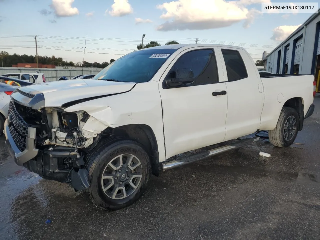 2018 Toyota Tundra Double Cab Sr VIN: 5TFRM5F19JX130117 Lot: 78246004