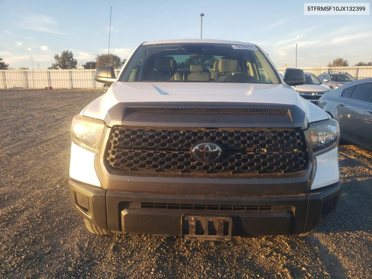 2018 Toyota Tundra Double Cab Sr VIN: 5TFRM5F10JX132399 Lot: 78728274