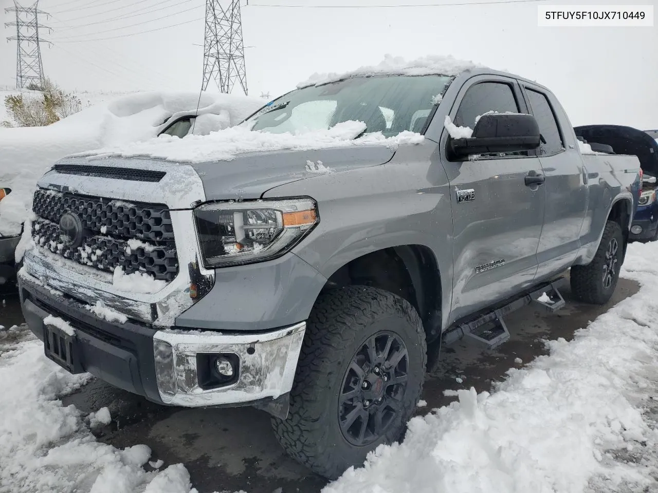 2018 Toyota Tundra Double Cab Sr VIN: 5TFUY5F10JX710449 Lot: 79658504