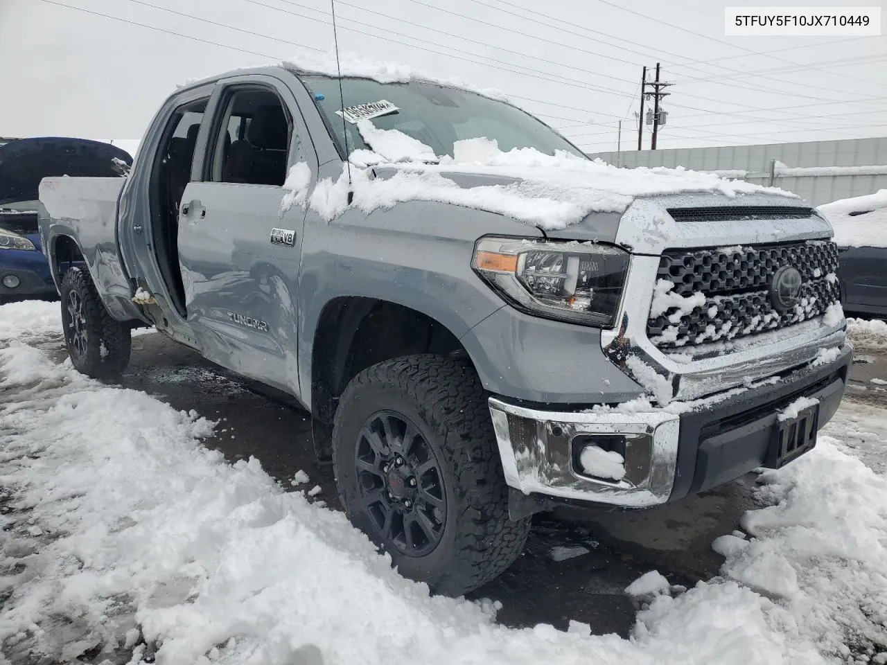 2018 Toyota Tundra Double Cab Sr VIN: 5TFUY5F10JX710449 Lot: 79658504