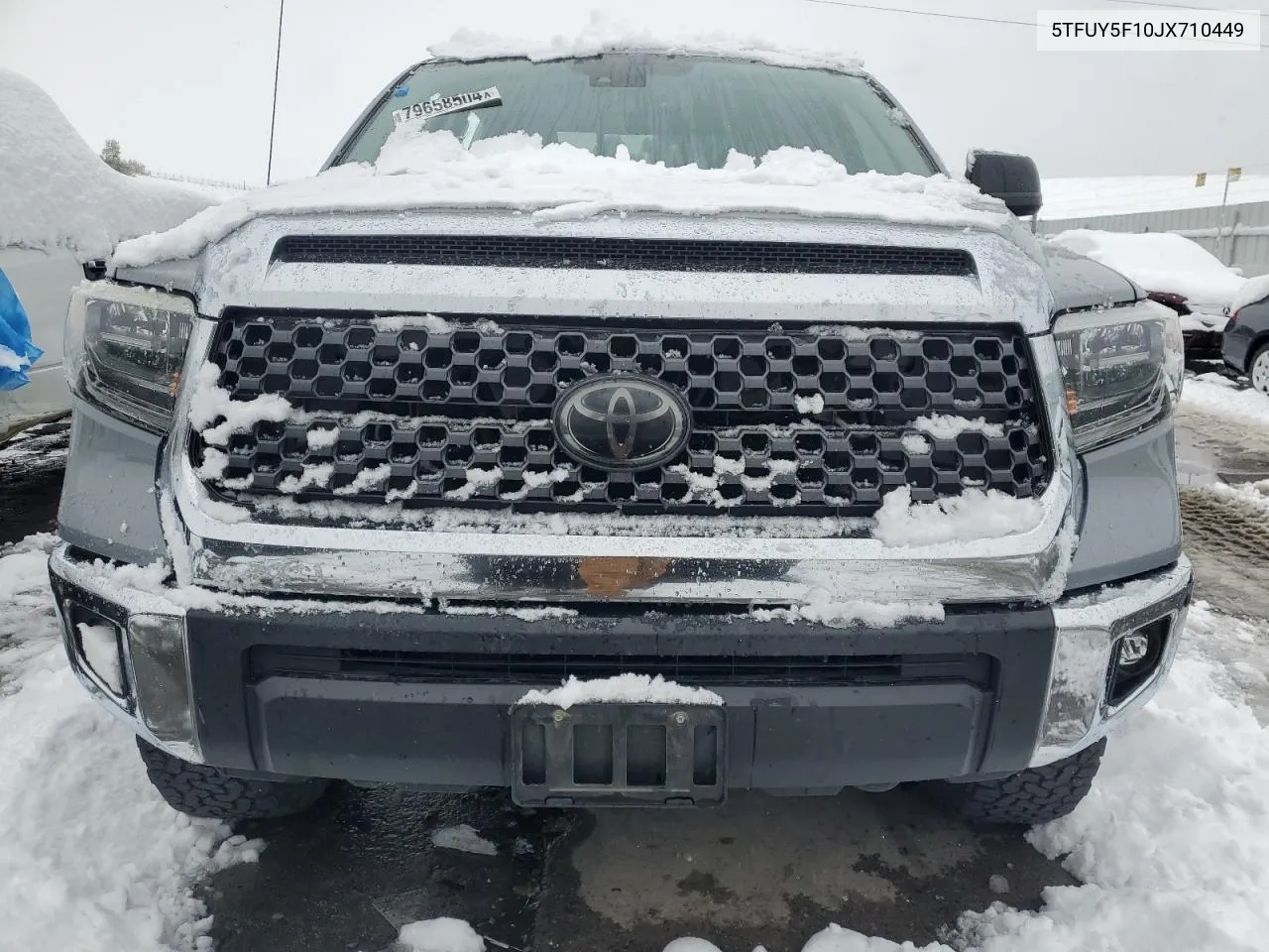 2018 Toyota Tundra Double Cab Sr VIN: 5TFUY5F10JX710449 Lot: 79658504