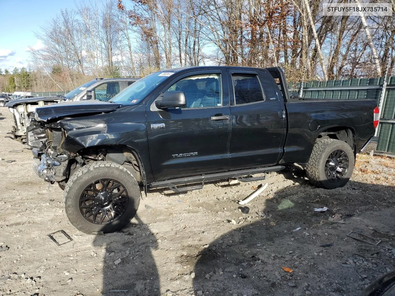 2018 Toyota Tundra Double Cab Sr VIN: 5TFUY5F18JX735714 Lot: 79800664