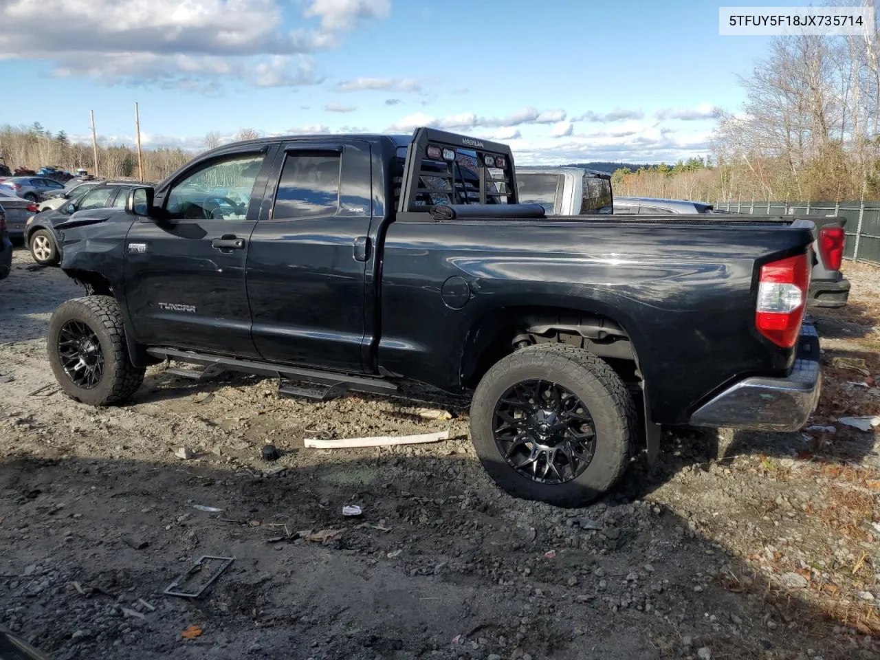 2018 Toyota Tundra Double Cab Sr VIN: 5TFUY5F18JX735714 Lot: 79800664