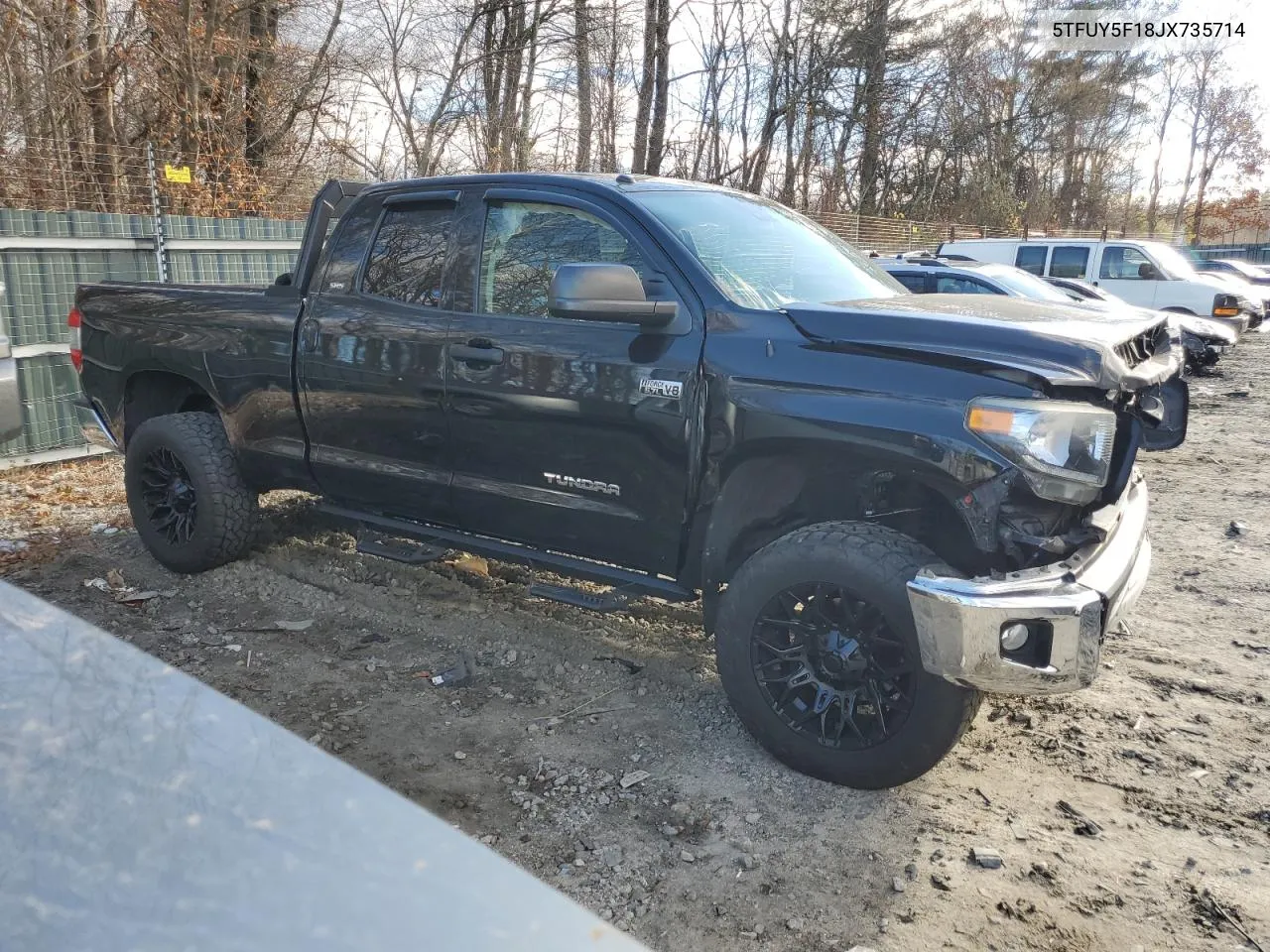 2018 Toyota Tundra Double Cab Sr VIN: 5TFUY5F18JX735714 Lot: 79800664