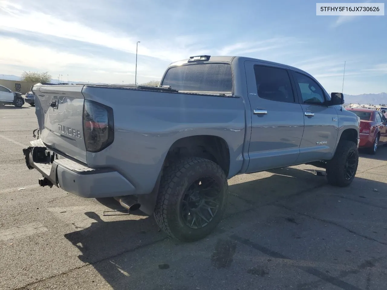 2018 Toyota Tundra Crewmax Limited VIN: 5TFHY5F16JX730626 Lot: 79857894