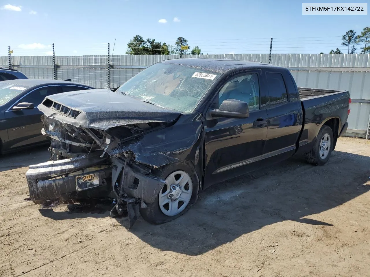 5TFRM5F17KX142722 2019 Toyota Tundra Double Cab Sr/Sr5