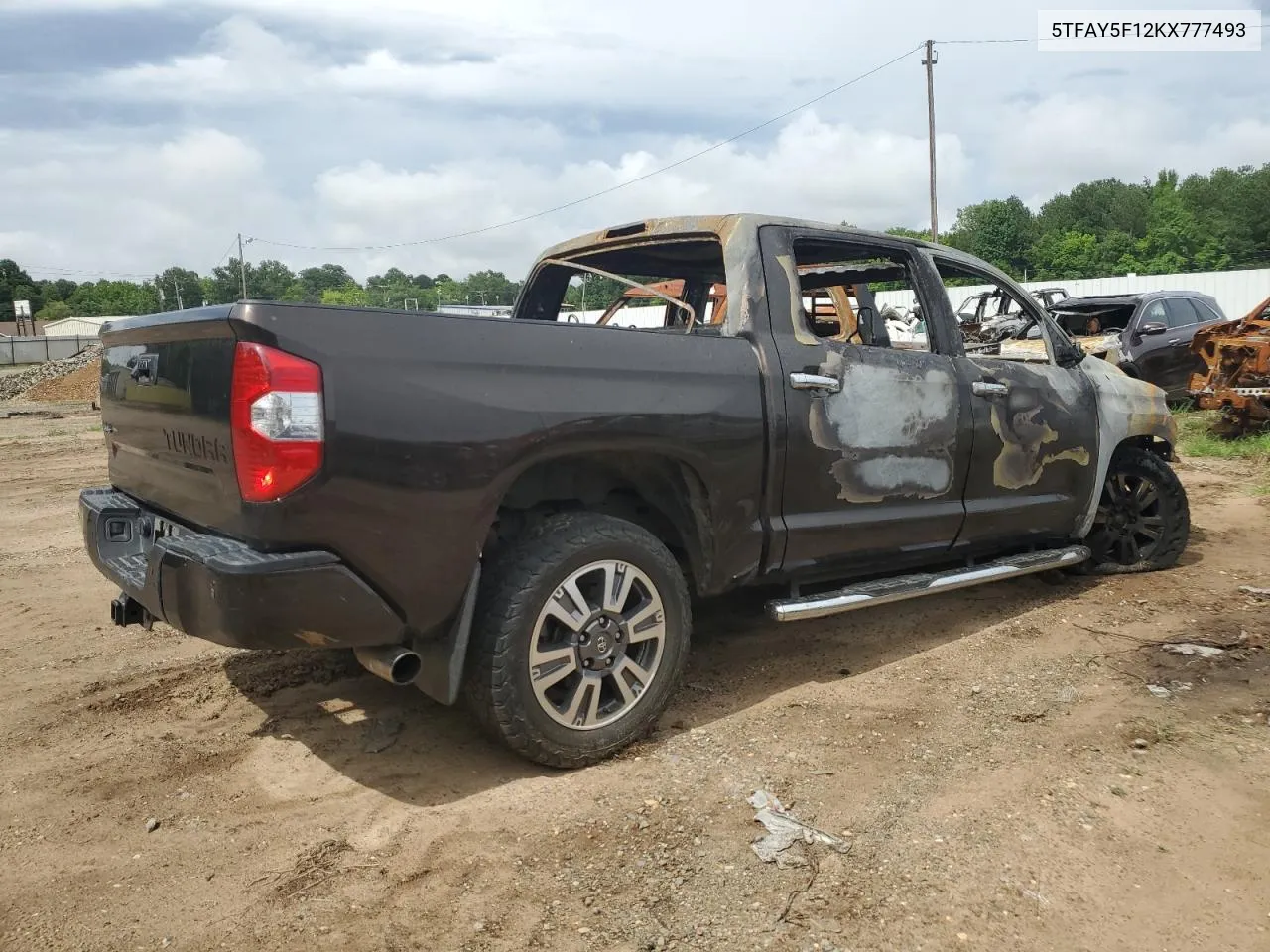 2019 Toyota Tundra Crewmax 1794 VIN: 5TFAY5F12KX777493 Lot: 60860834