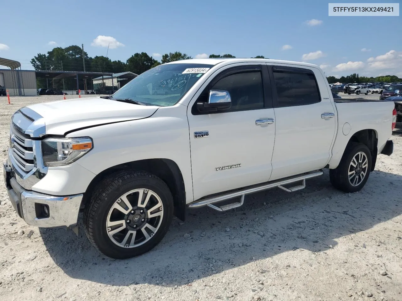 2019 Toyota Tundra Crewmax Limited VIN: 5TFFY5F13KX249421 Lot: 62915034