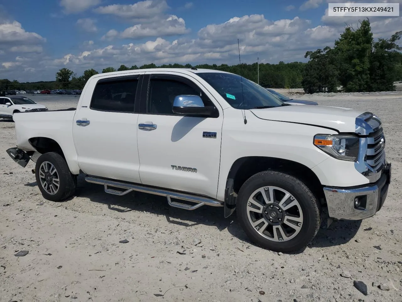 2019 Toyota Tundra Crewmax Limited VIN: 5TFFY5F13KX249421 Lot: 62915034