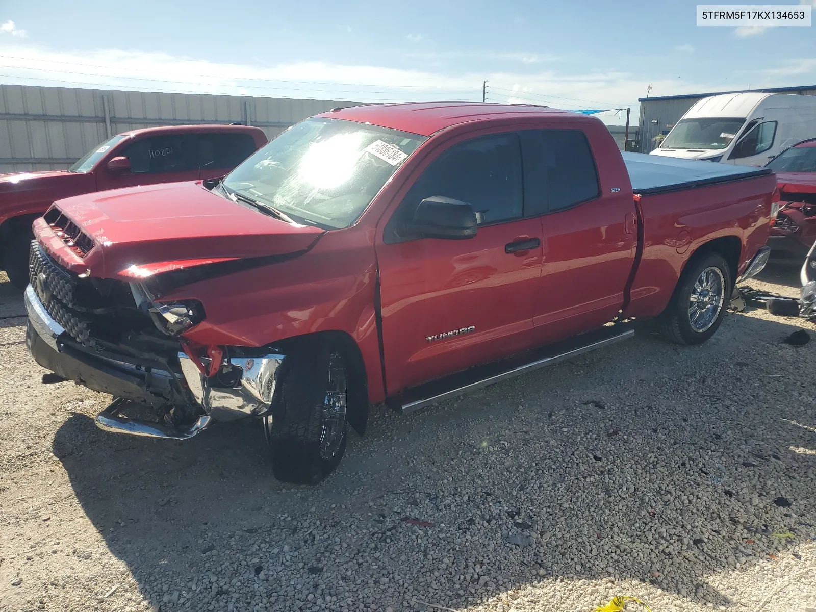 2019 Toyota Tundra Double Cab Sr/Sr5 VIN: 5TFRM5F17KX134653 Lot: 64886184