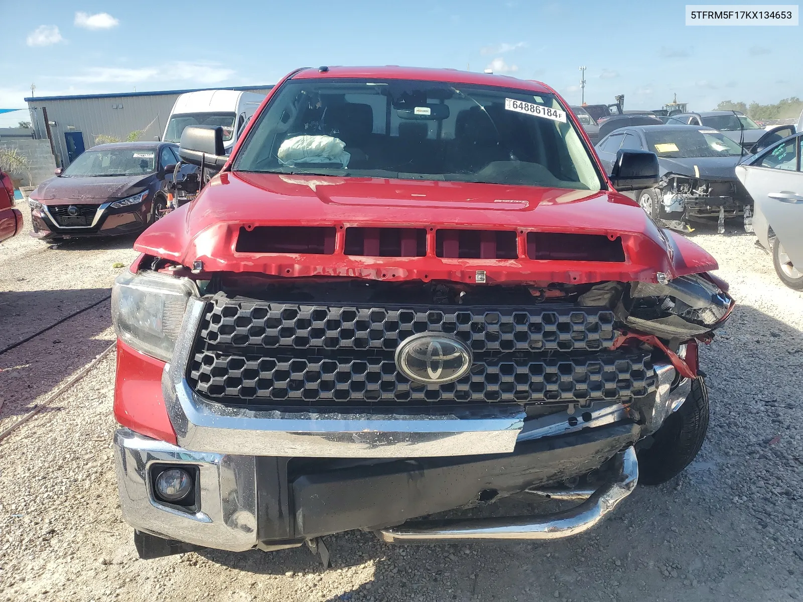 2019 Toyota Tundra Double Cab Sr/Sr5 VIN: 5TFRM5F17KX134653 Lot: 64886184