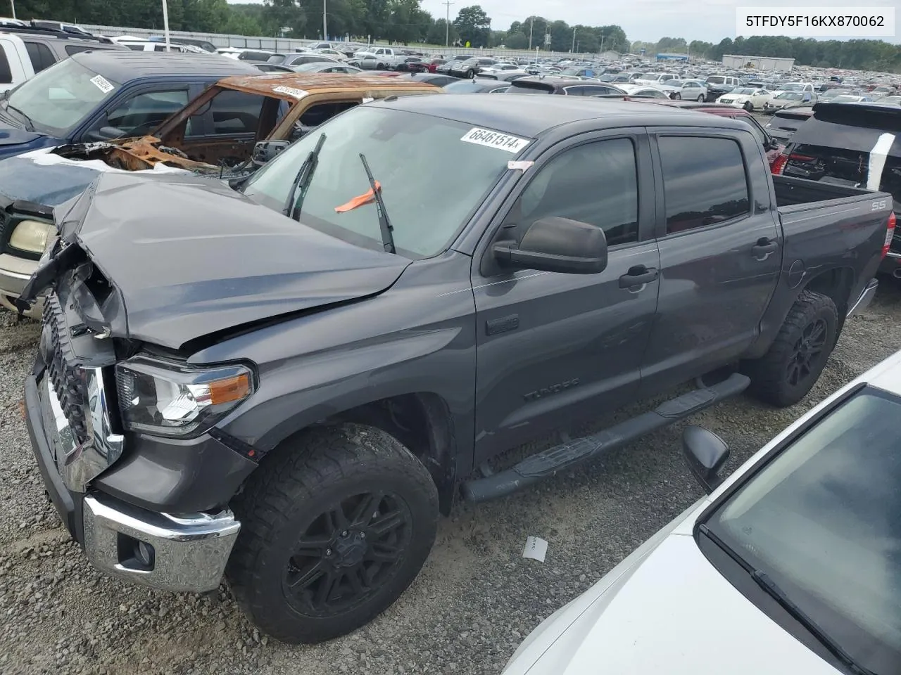 2019 Toyota Tundra Crewmax Sr5 VIN: 5TFDY5F16KX870062 Lot: 66461514