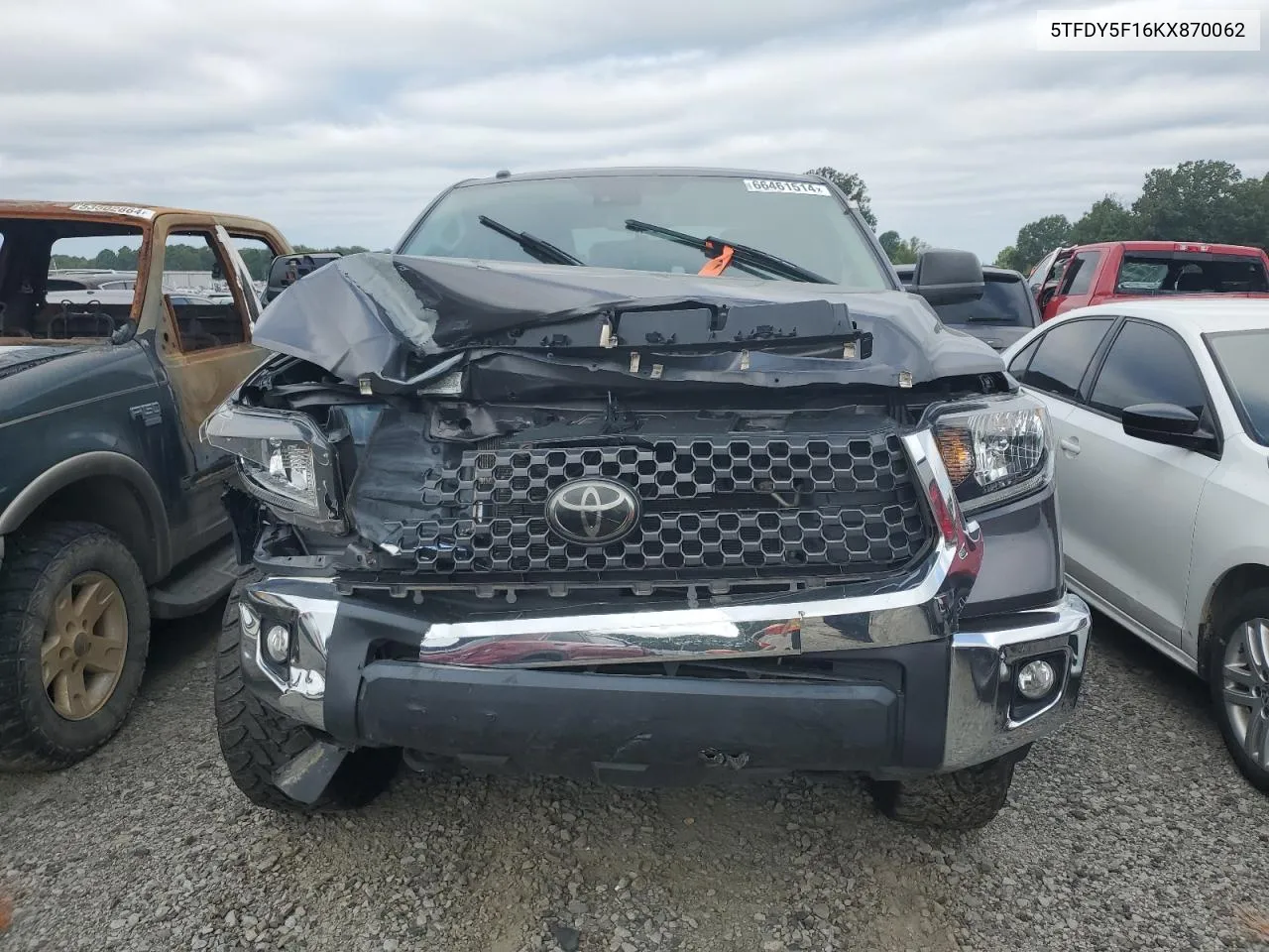 2019 Toyota Tundra Crewmax Sr5 VIN: 5TFDY5F16KX870062 Lot: 66461514