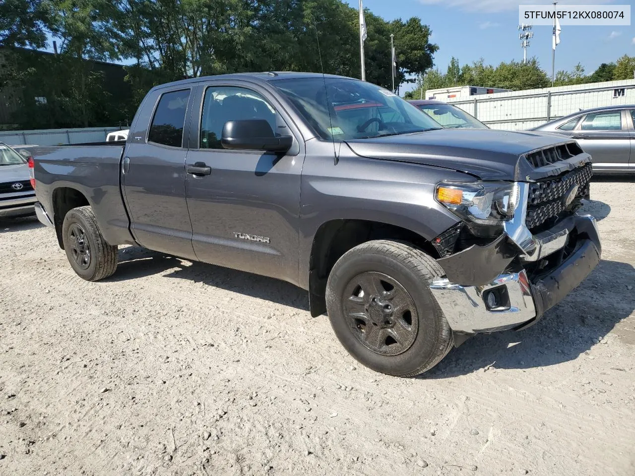 2019 Toyota Tundra Double Cab Sr VIN: 5TFUM5F12KX080074 Lot: 68895164