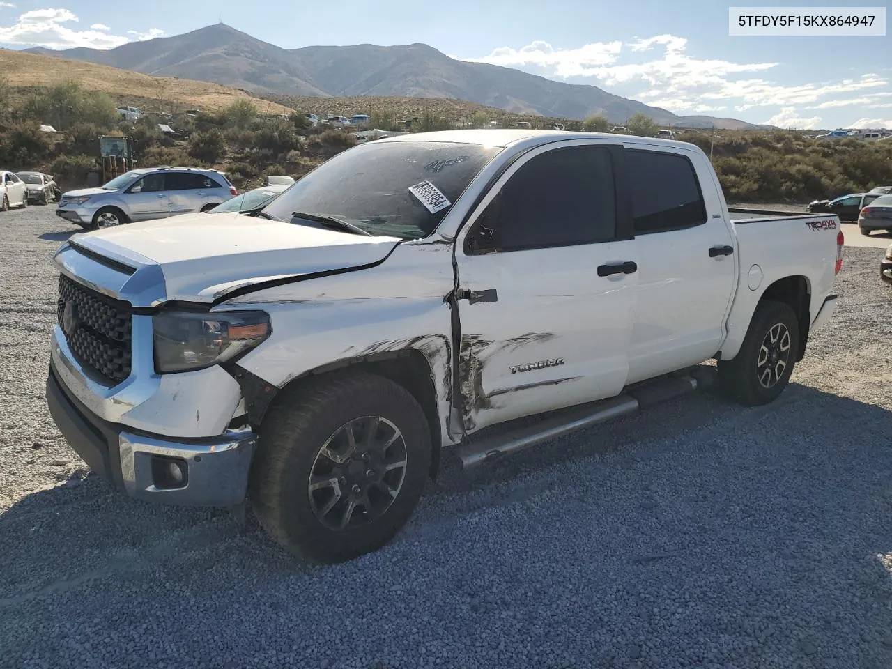 2019 Toyota Tundra Crewmax Sr5 VIN: 5TFDY5F15KX864947 Lot: 68953954