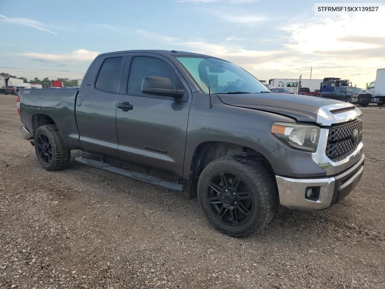 2019 Toyota Tundra Double Cab Sr VIN: 5TFRM5F15KX139527 Lot: 69186924