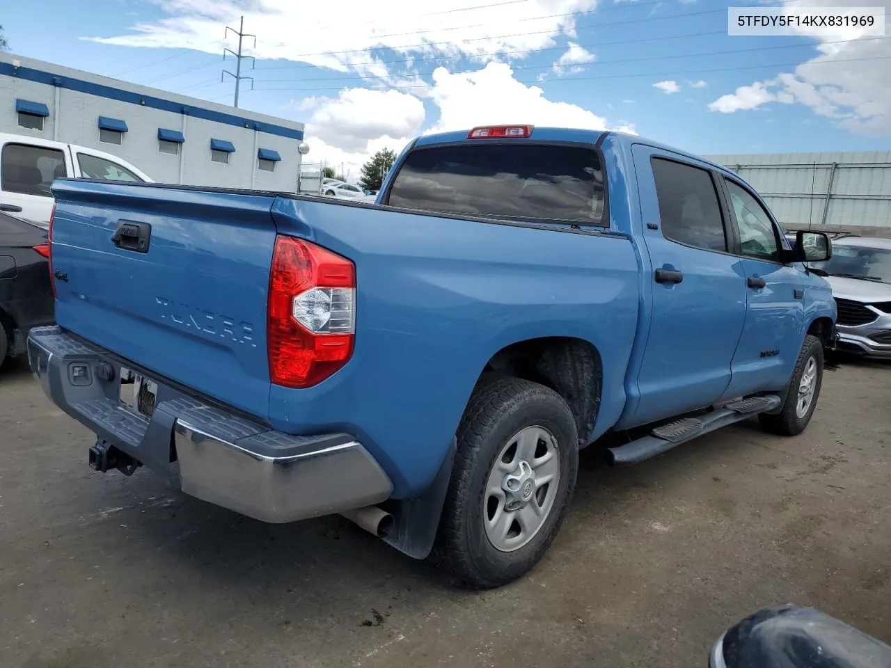 2019 Toyota Tundra Crewmax Sr5 VIN: 5TFDY5F14KX831969 Lot: 69945604