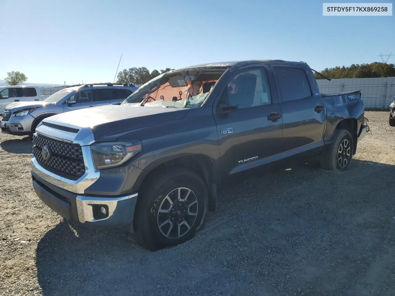 5TFDY5F17KX869258 2019 Toyota Tundra Crewmax Sr5