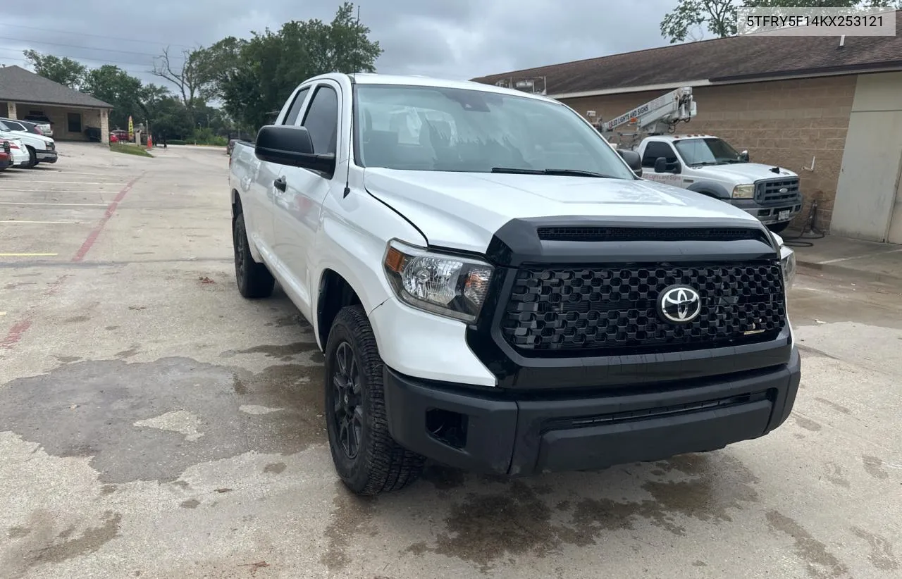 2019 Toyota Tundra Double Cab Sr VIN: 5TFRY5F14KX253121 Lot: 69965014