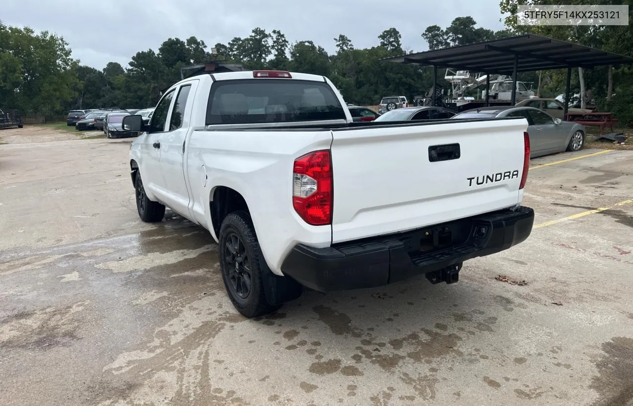 5TFRY5F14KX253121 2019 Toyota Tundra Double Cab Sr