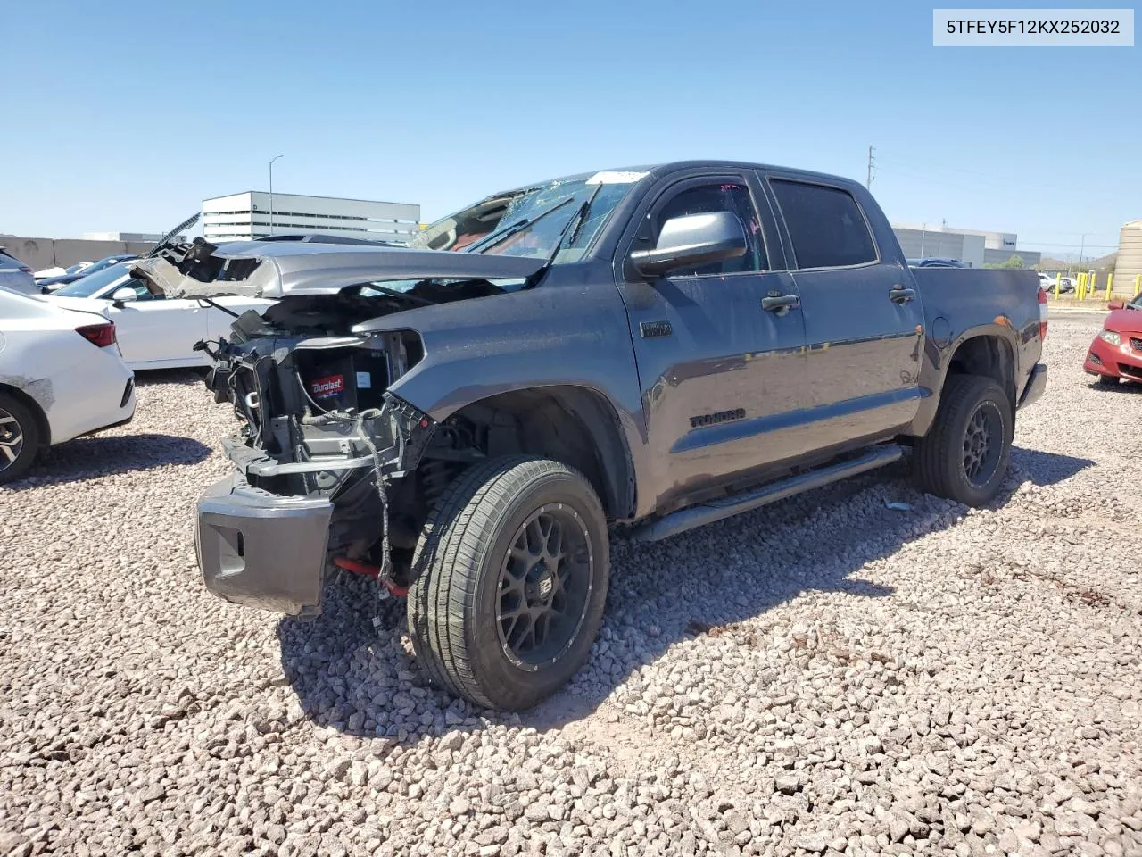 5TFEY5F12KX252032 2019 Toyota Tundra Crewmax Sr5