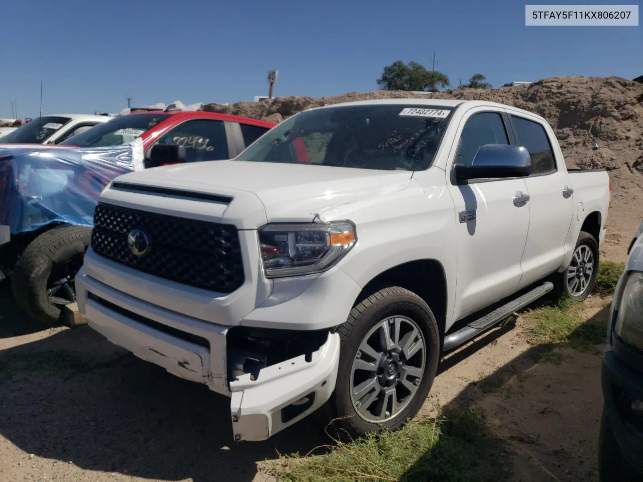 2019 Toyota Tundra Crewmax 1794 VIN: 5TFAY5F11KX806207 Lot: 72402774