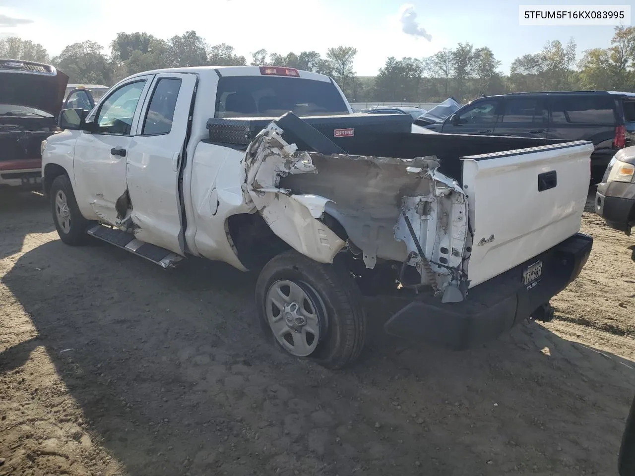 2019 Toyota Tundra Double Cab Sr VIN: 5TFUM5F16KX083995 Lot: 72506944