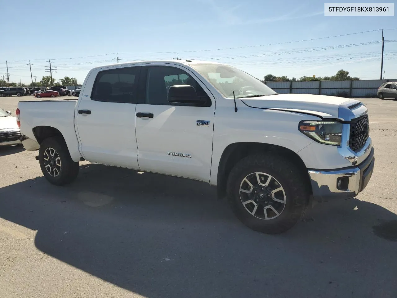 2019 Toyota Tundra Crewmax Sr5 VIN: 5TFDY5F18KX813961 Lot: 72752394