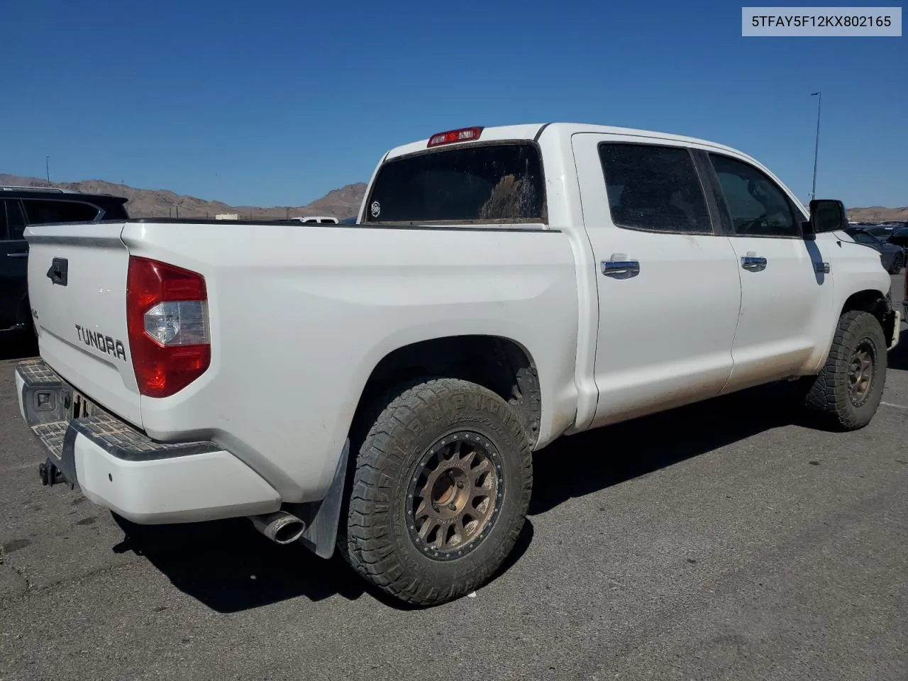 2019 Toyota Tundra Crewmax 1794 VIN: 5TFAY5F12KX802165 Lot: 73139394