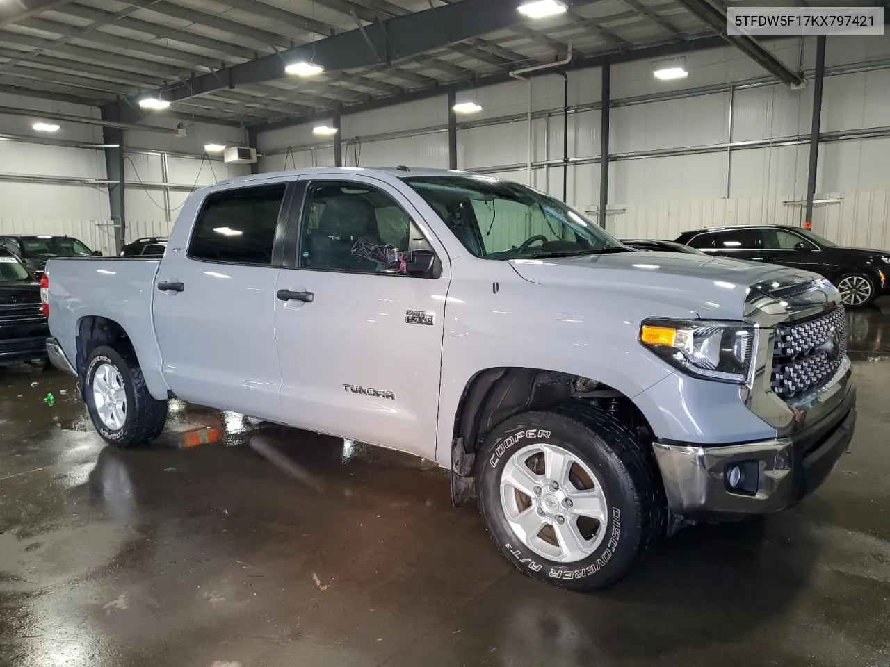 2019 Toyota Tundra Crewmax Sr5 VIN: 5TFDW5F17KX797421 Lot: 73395334