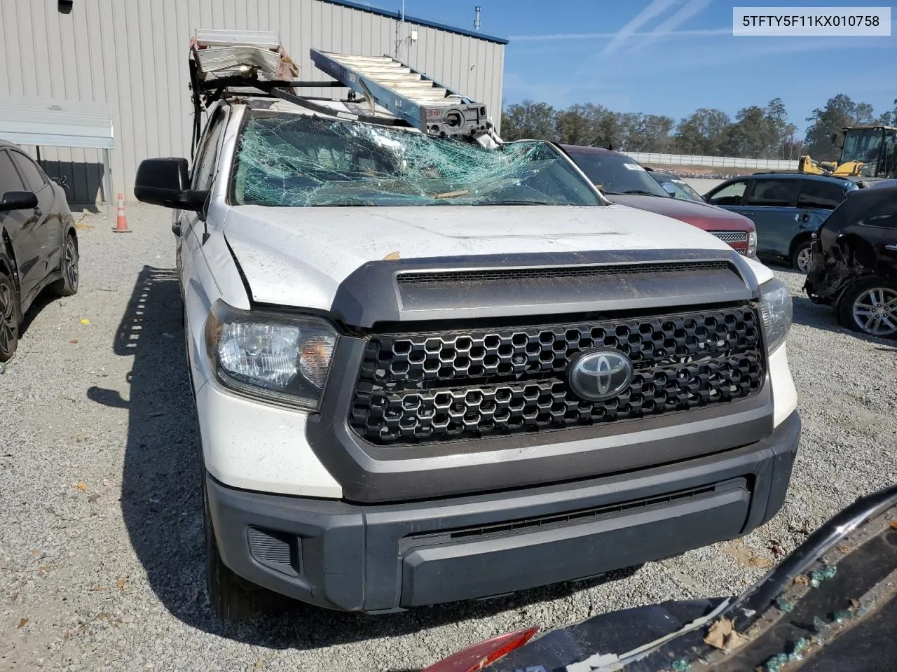 2019 Toyota Tundra Double Cab Sr VIN: 5TFTY5F11KX010758 Lot: 73974664