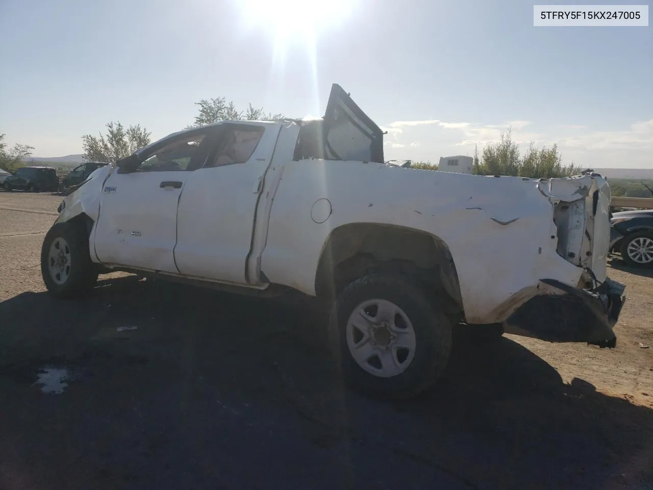 2019 Toyota Tundra Double Cab Sr VIN: 5TFRY5F15KX247005 Lot: 73989204