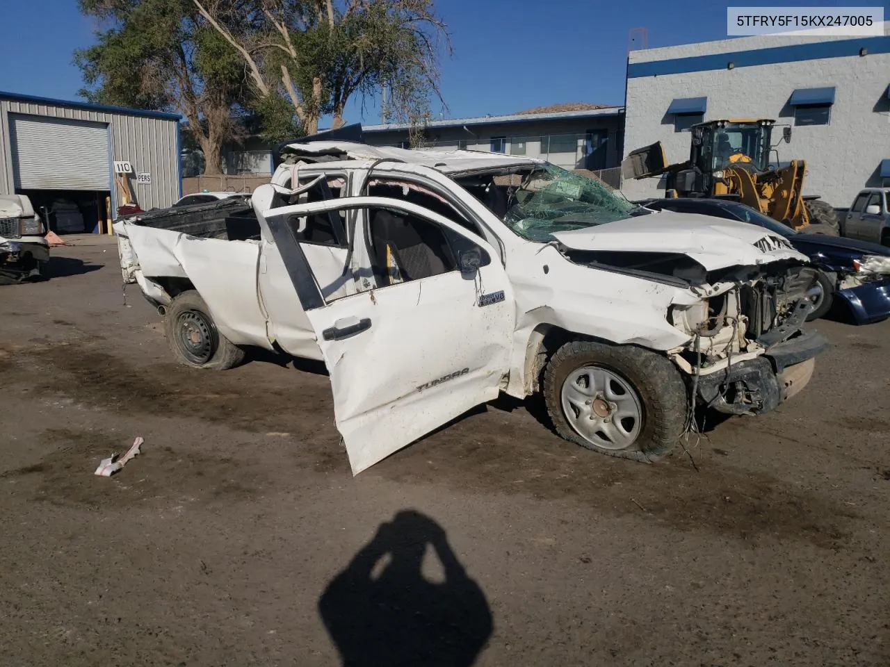 2019 Toyota Tundra Double Cab Sr VIN: 5TFRY5F15KX247005 Lot: 73989204