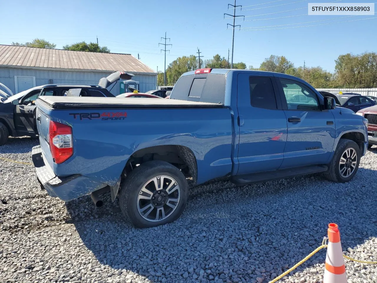 5TFUY5F1XKX858903 2019 Toyota Tundra Double Cab Sr