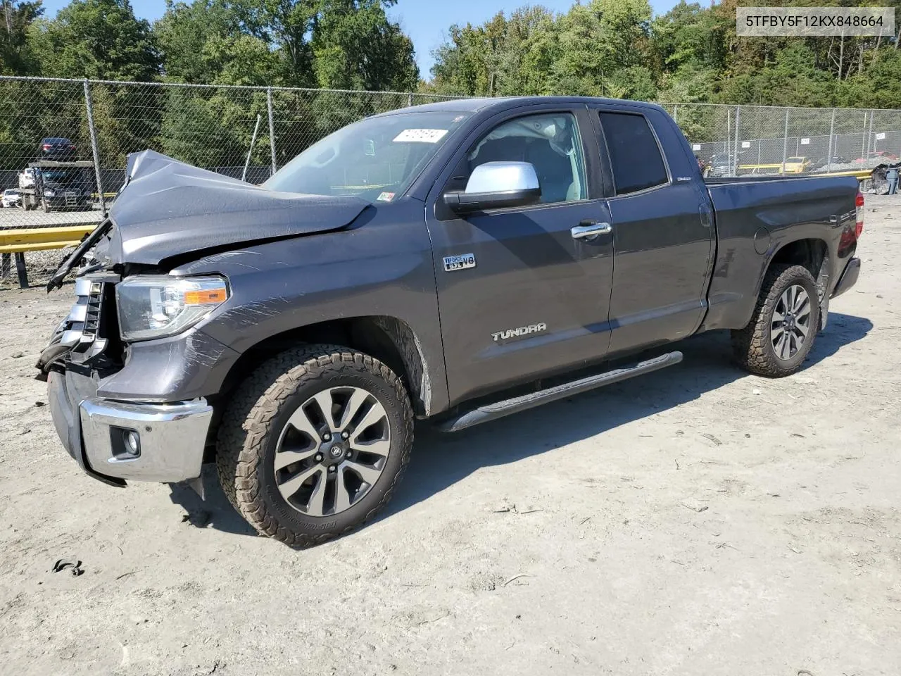 5TFBY5F12KX848664 2019 Toyota Tundra Double Cab Limited