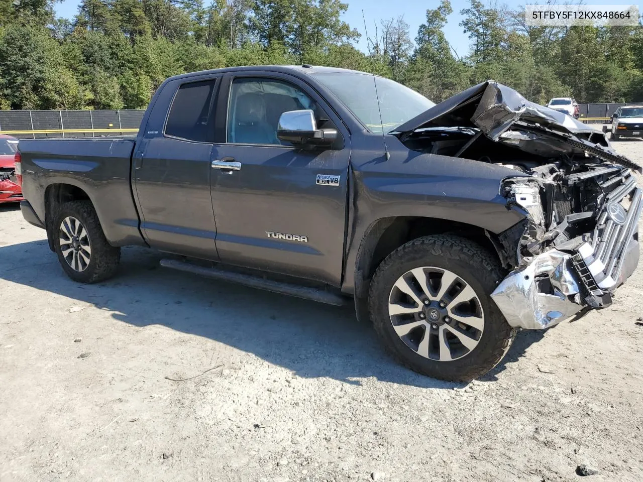 2019 Toyota Tundra Double Cab Limited VIN: 5TFBY5F12KX848664 Lot: 74131514