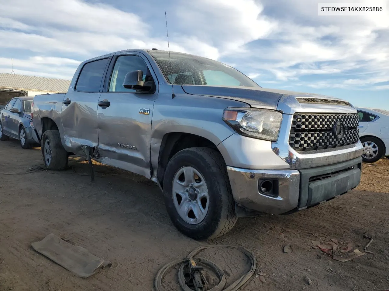 2019 Toyota Tundra Crewmax Sr5 VIN: 5TFDW5F16KX825886 Lot: 74342414